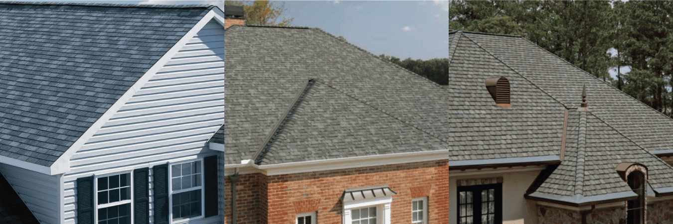 The three categories of shingles