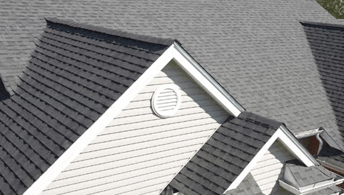 A roof with ridge venting