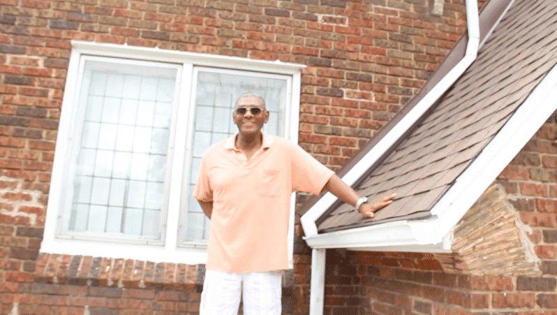Larry Willis outisde his home in Detroit MI