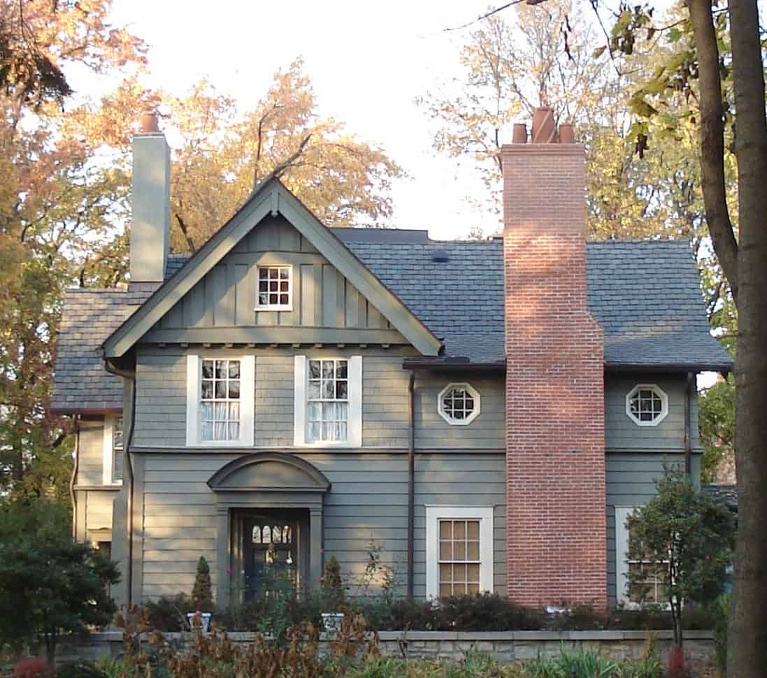 Michigan home with a chimney