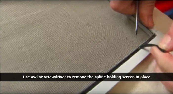 Screen Door Repair Step 1