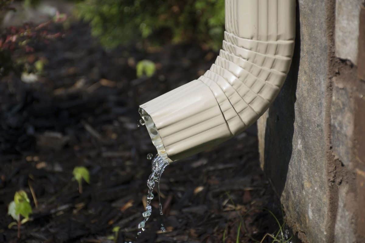 Running water through gutters