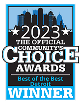 Official 2023 Best of Detroit badge for top Michigan home remodeling and roofing.