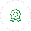 A green and white circle with a flower from Michigan.