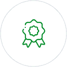 A green and white circle with a flower from Michigan.