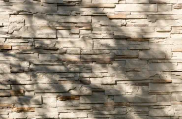 A close-up of a stone wall in MI.