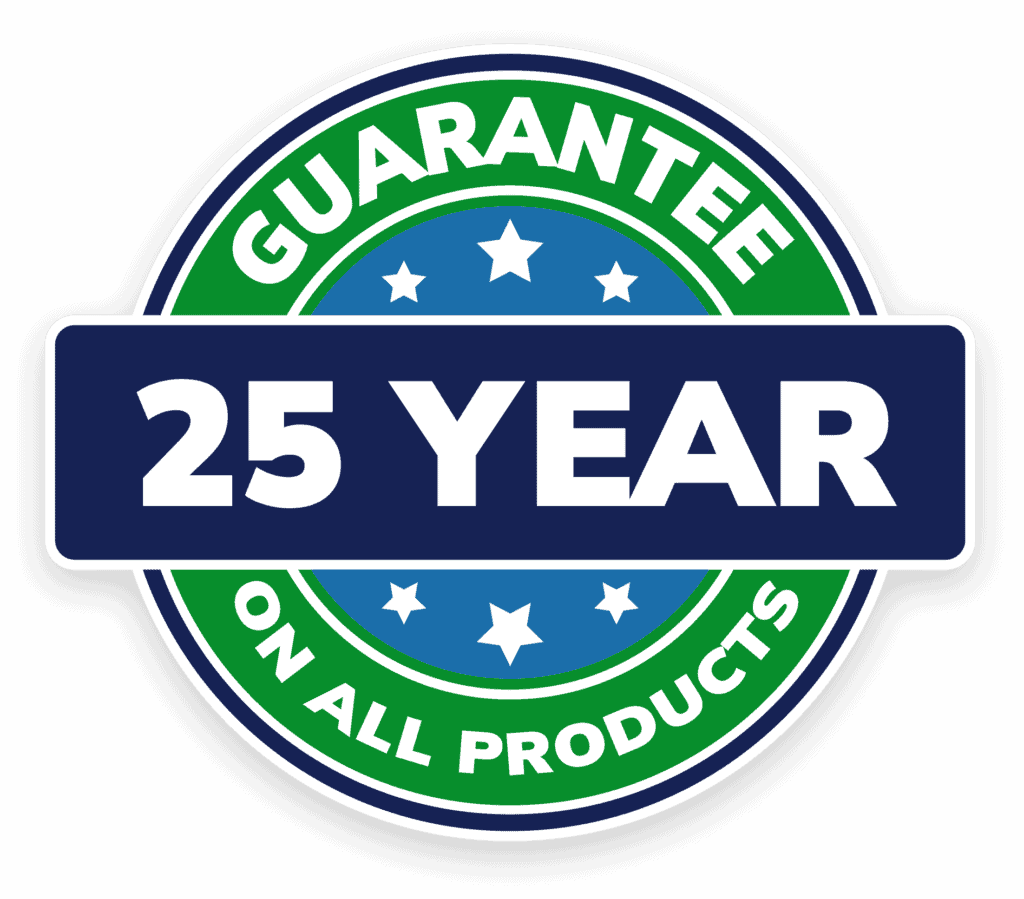 25 year guarantee on all pro home improvement products.